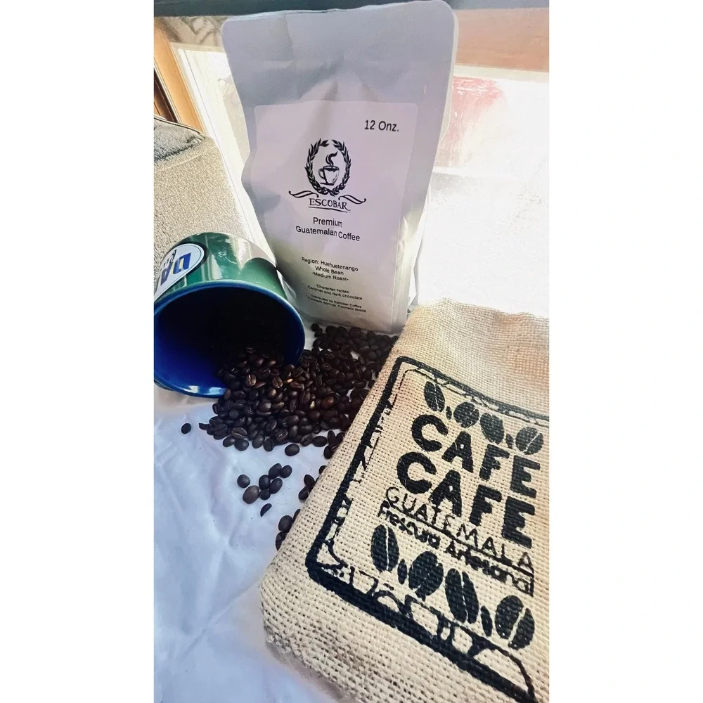 Guatemalan Coffee Beans Huehuetenango | Medium Roast Whole‎ Bean Coffee | 12 oz